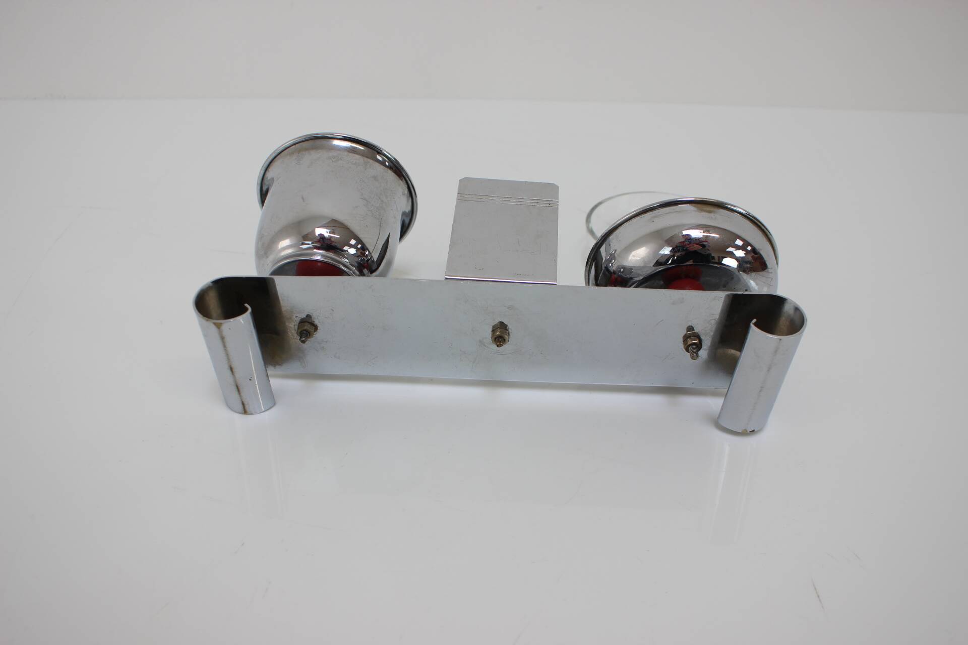 Bauhaus Art Deco Chrome Smoking Set, 1930s