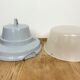 Grey Industrial Cast Aluminium Pendant Lamp, 1980s