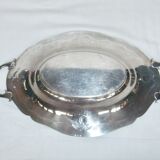 Service silver metal punch bird Phoenix tray handle