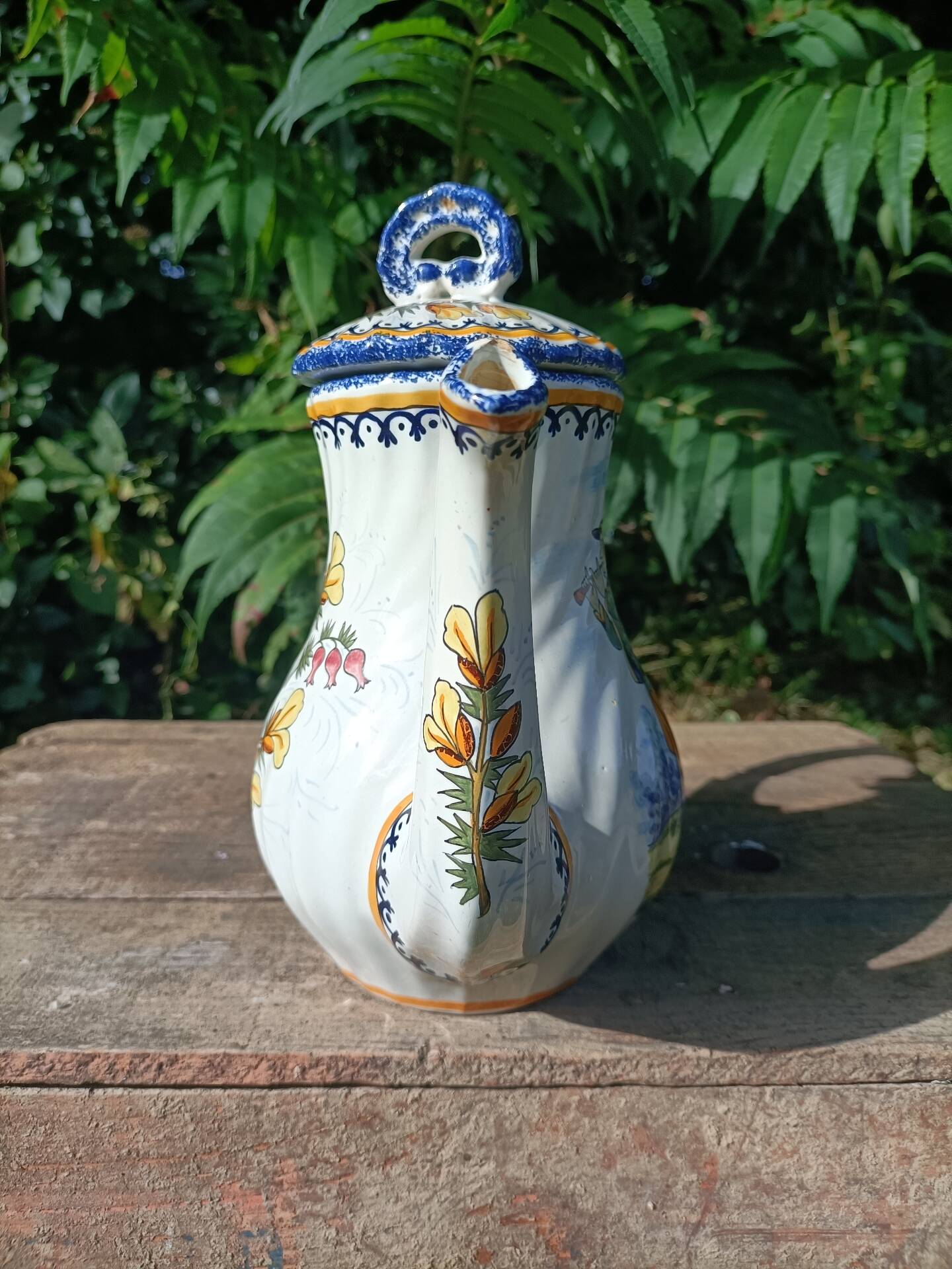 Henriot Quimper Teapot Sugar Bowl