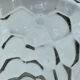 Glass vase or transparent crystal honeycomb art deco