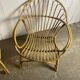Paire de fauteuils rotin