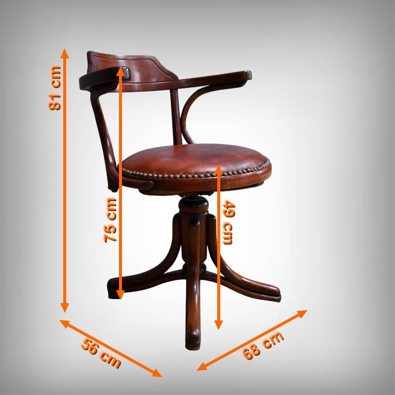 Stained Beech Office Chair  – 1930