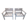 Set of 2 garden armchairs
