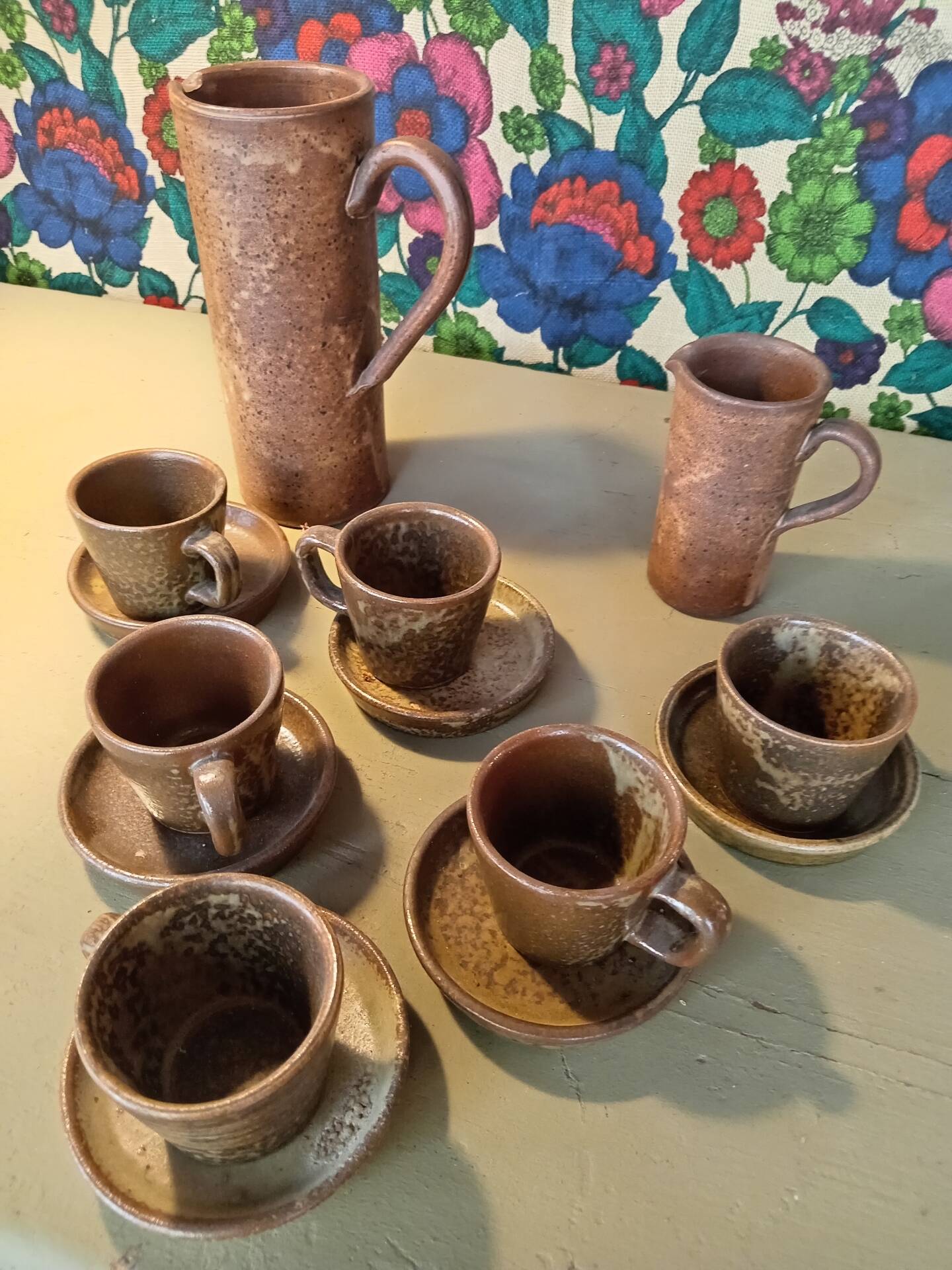 Coffee service in Vallauris stoneware