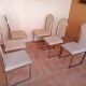 Chaises de salon vintage en laiton de belgo chrome, 1970s