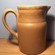 Clear stoneware pitcher