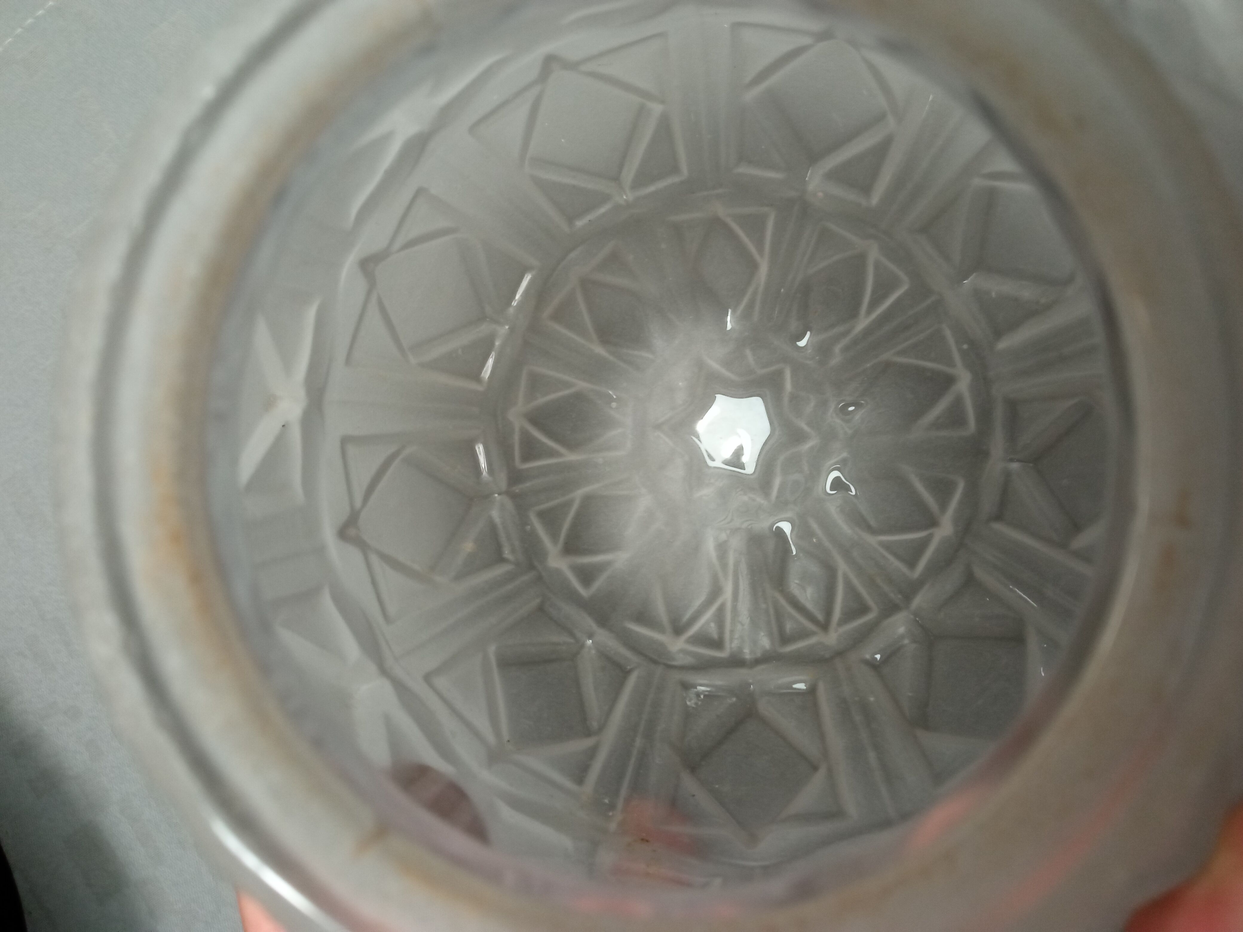 Globe or shell for suspension or floor lamp glass frost art deco