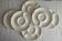 Set of 6 artichoke plates in white faience from Gien.