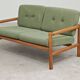 Green 2-seater sofa bench, Eastern Europe