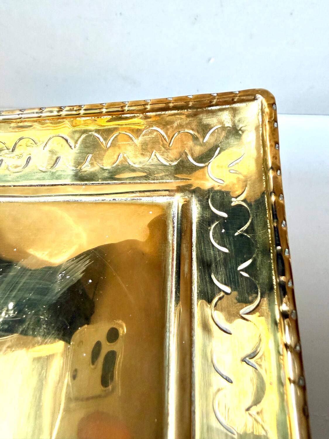 Large ScandiSca Vintage Brass Wall Candle holder  Sconce  height 34 cm