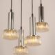 Large glass cascade chandelier designed for Staff Leuchten, Germany, 1970s.