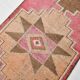 3x10 Pink & Brown Stars Pattern Vintage Runner Rug, 94x320Cm