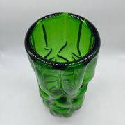 Vintage Murano vase , Emerald Green decorative made in Italy