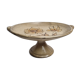Plat de présentation sur piédouche en céramique émaillée, Vallauris, 34 cm