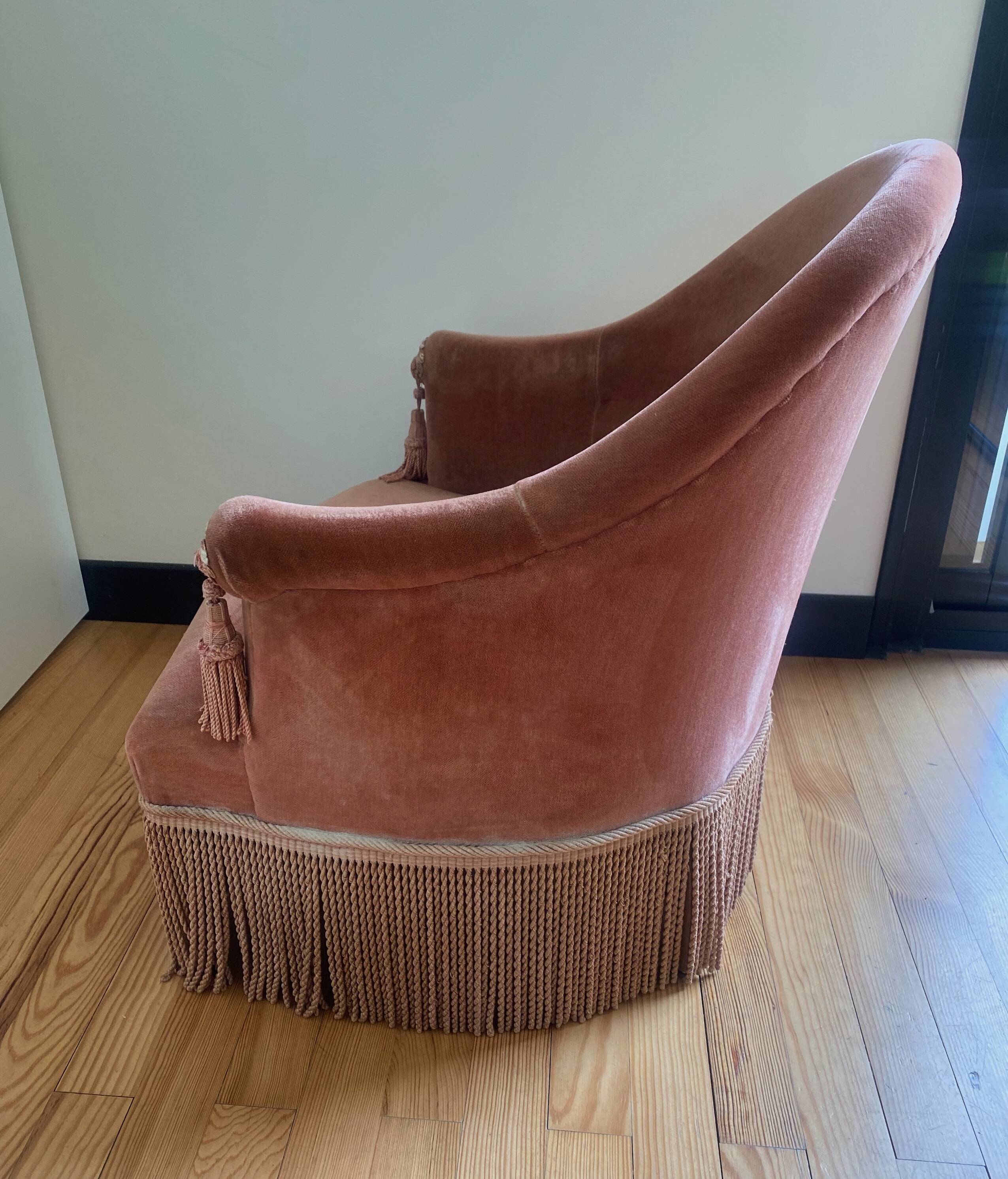 Vintage toad armchair Henriette