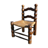 Mulched braided low chair