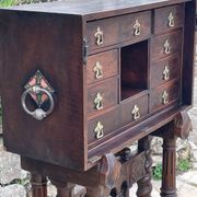 Spanish Vargueno Walnut Cabinet