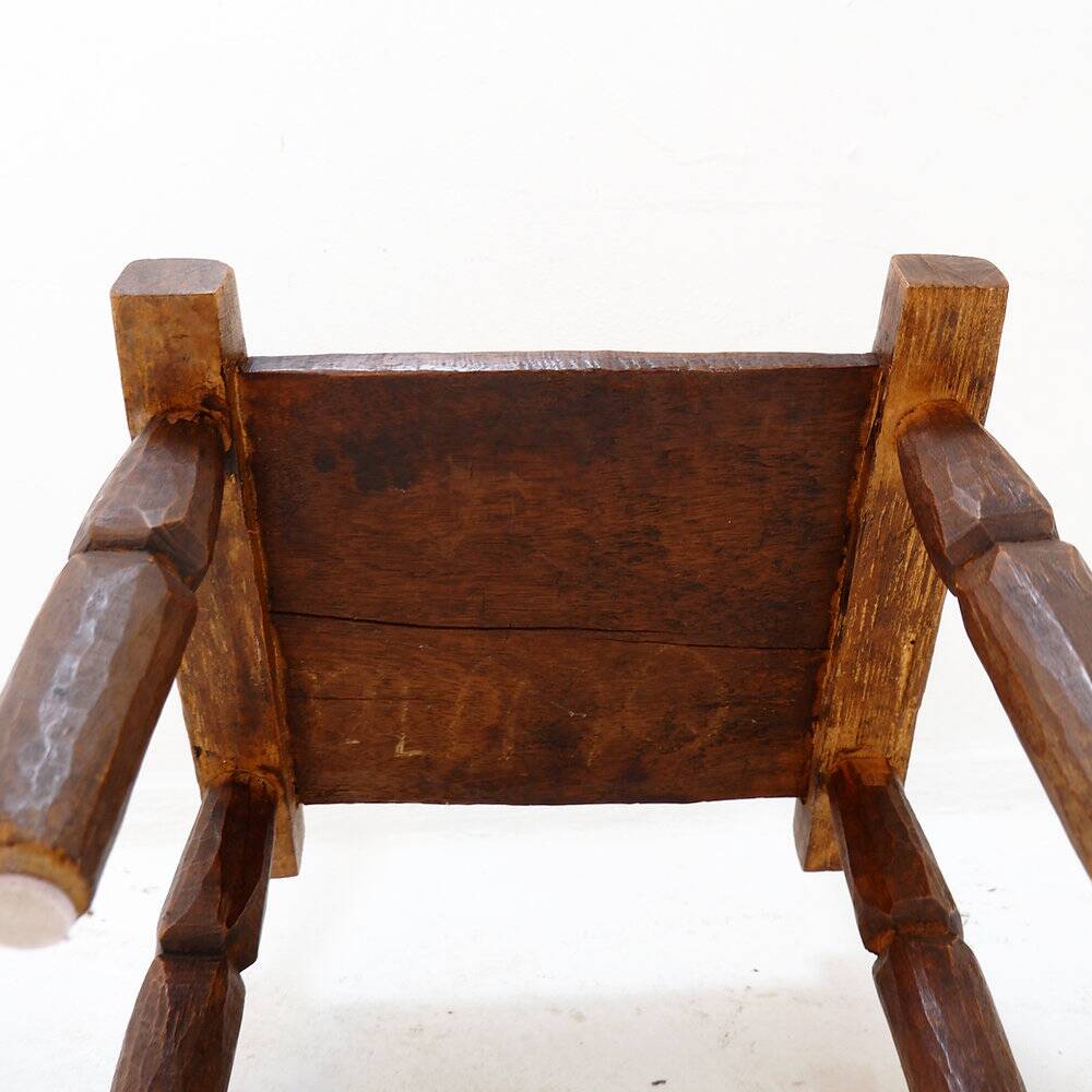 Traditional African hand-carved 'Baoulé' chair, 1920s