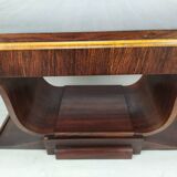 Rosewood art deco cradle table