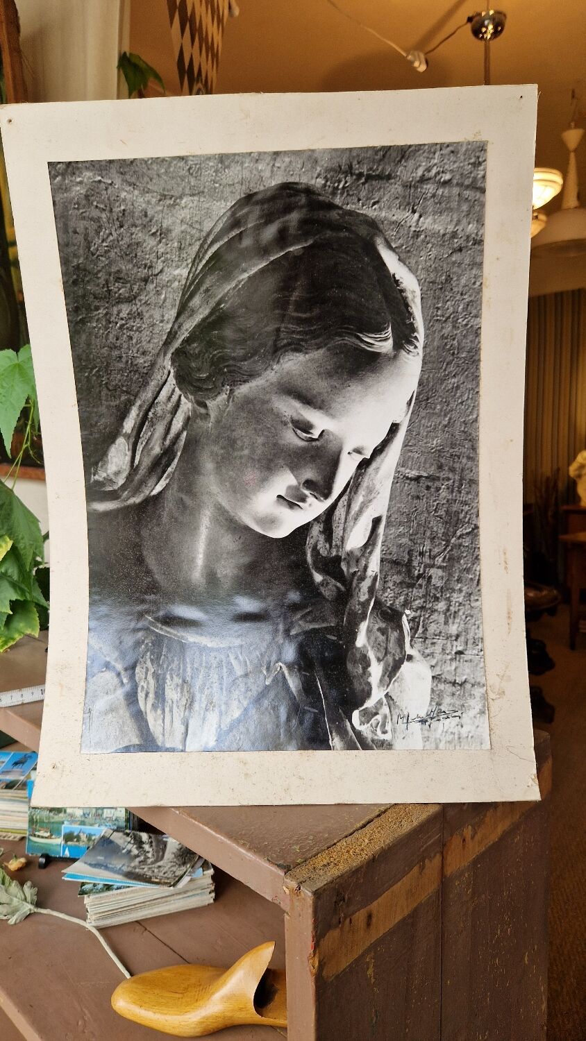 Vintage black and white photo michel marc