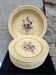 Set of 12 flat plates "carnations" and Badonviller dish.