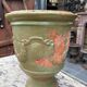 Antique French enamelled earthenware planter or pot