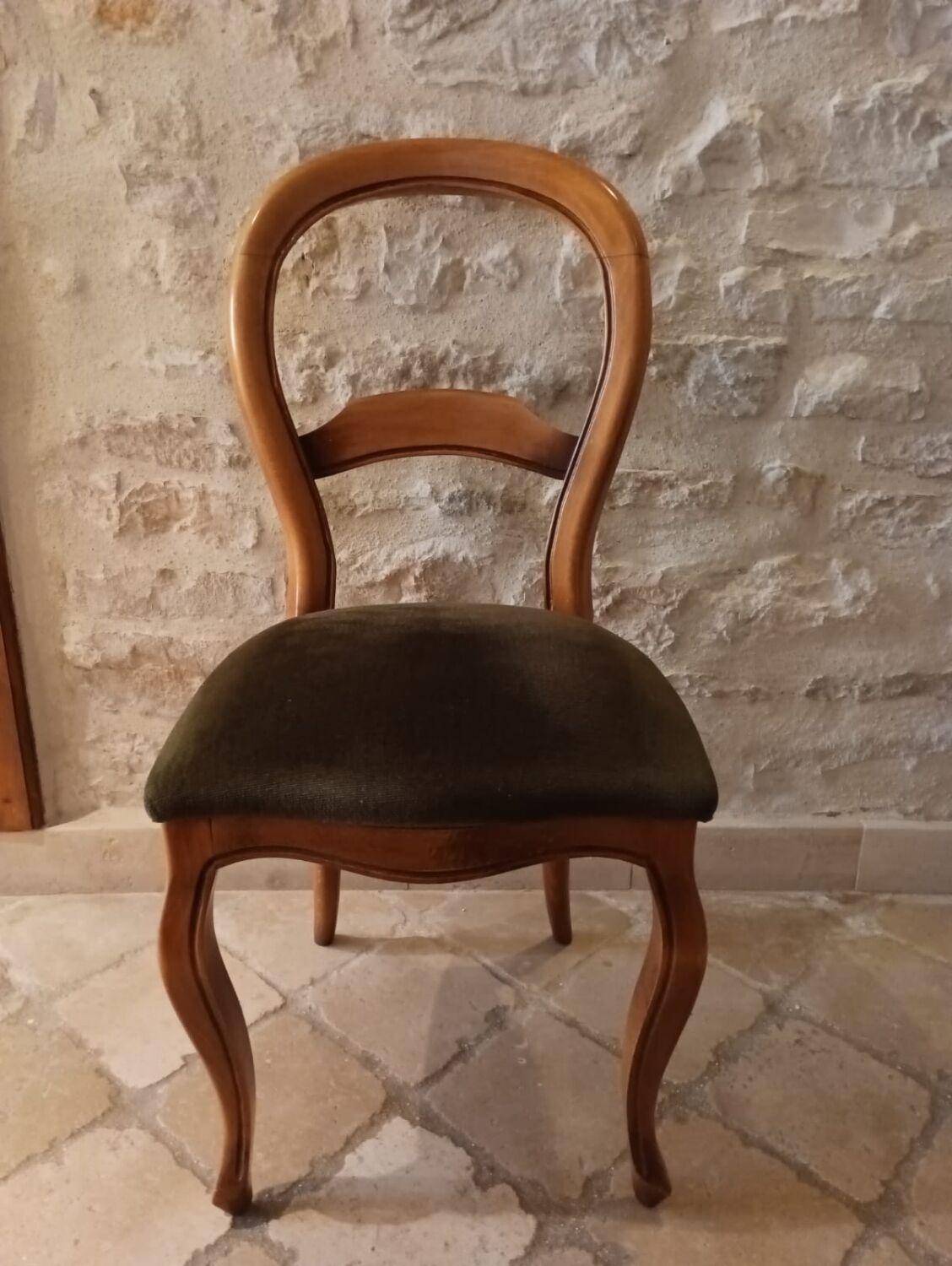 6 Chaises Louis-Philippe boiserie en hêtre