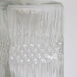Old vintage glass whisky decanter