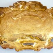 Pediment, gilded bronze, ornament for mirror, piece of furniture, signed Jacquet Grelier