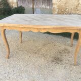 Louis XV style oak table stripped and left in natural wood