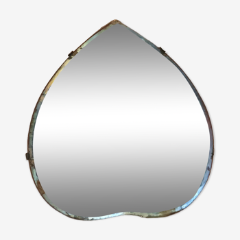 Beveled crystal mirror