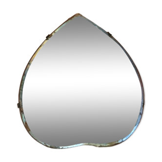 Beveled crystal mirror