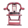 Chair Japanese red lacquer finish of the nineteenth