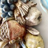 Pair of wooden wall lights, Italy 1950s