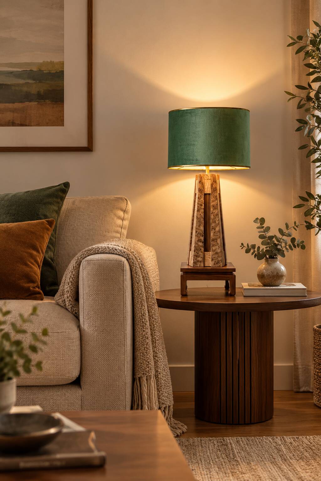 Eucalyptus Pillar Lamp
