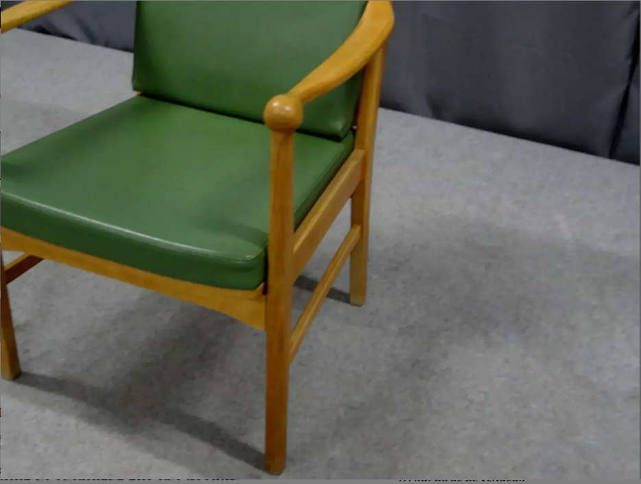 Oak wood armchair 1950