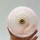 Art Deco pendant lamp in pink Clichy glass