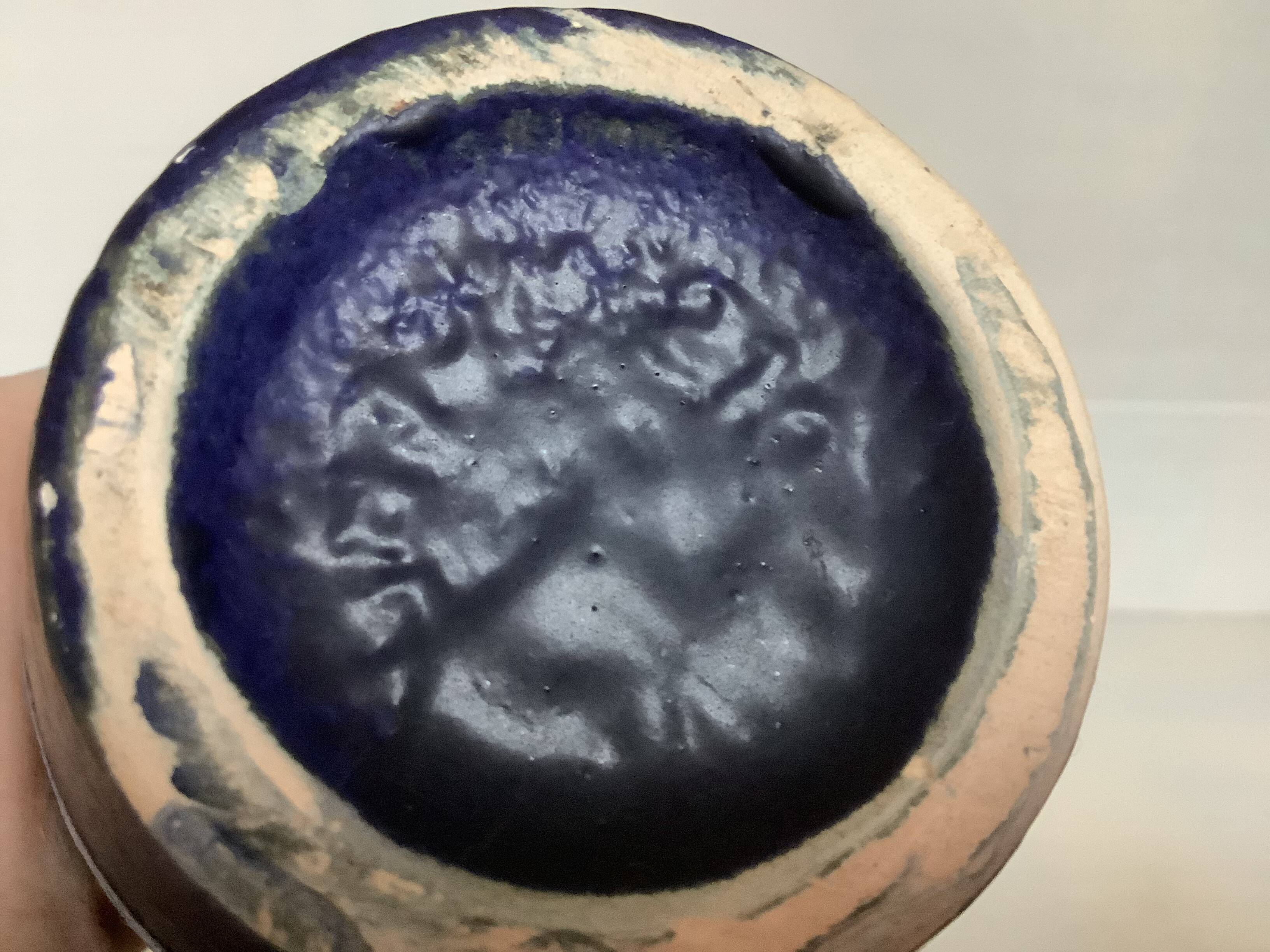 Blue vase West Germany