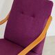 Pair of 6953 purple armchairs by Jaroslav Smidek for TON (Thonet)