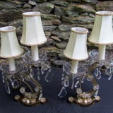 Paire de lampes de chevet Louis XIV d'époque française style Marie-Thérèse