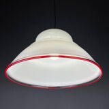 White Murano Suspension Lamp, Italy, 1970s