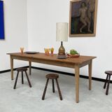Pine and oak farmhouse table 220 cm