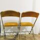 Lot de 2 chaises pliantes en velours
