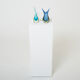 Set of two vases Sommerso glass of Murano 1970