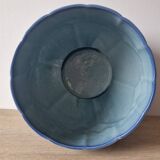 Grand cache-pot Art Déco Sarreguemines bleu