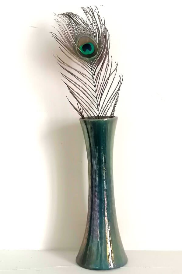 Vase by Cytère, flamed sandstone from Rambervillers around 1930