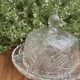 Pressed and moulded glass cheese dome