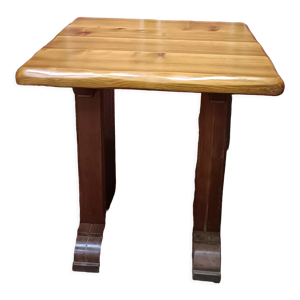 Table de bistro carré - massif style