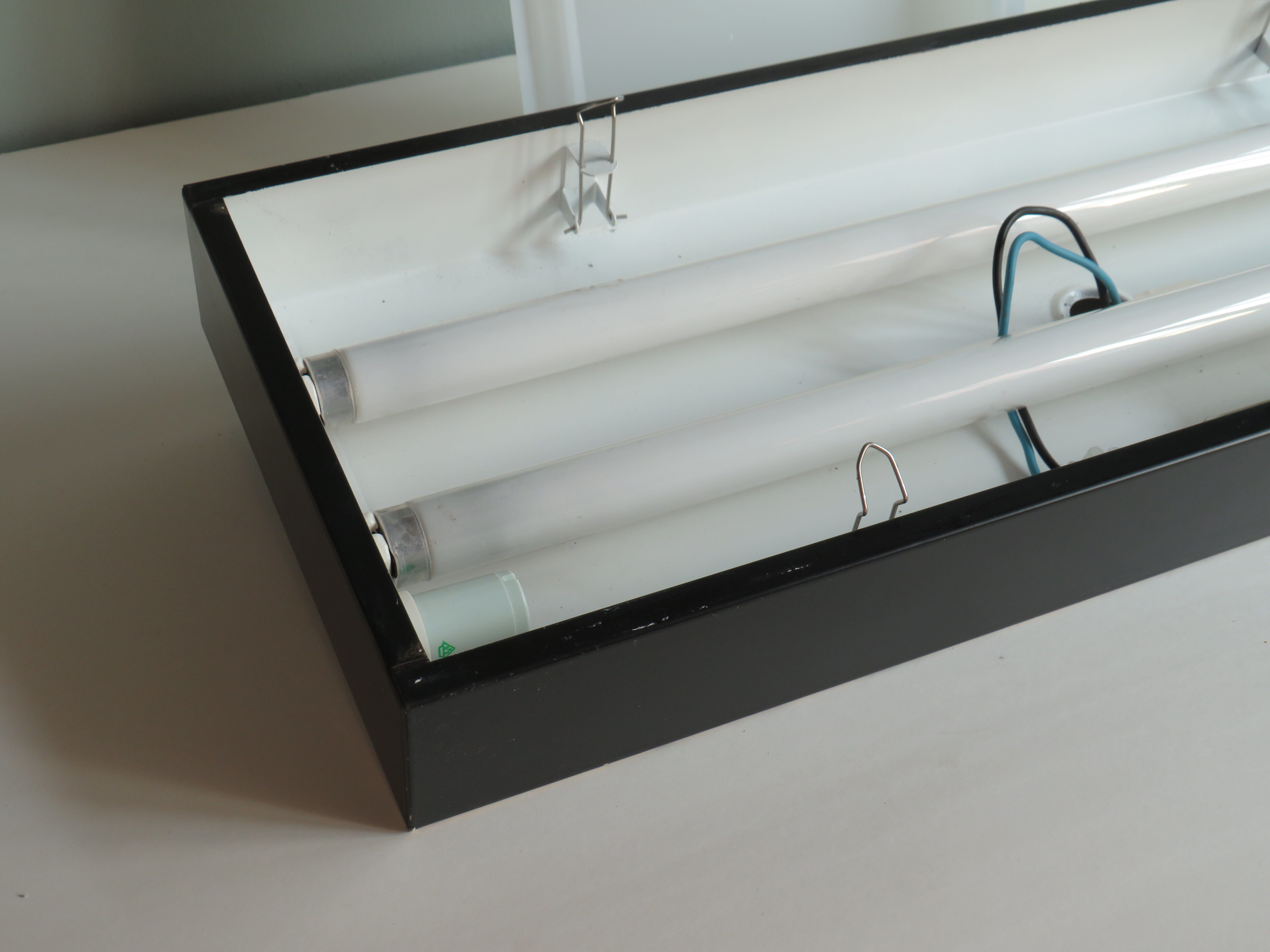 Rectangular ceiling or wall light by Van Haute Belgique, 1960s